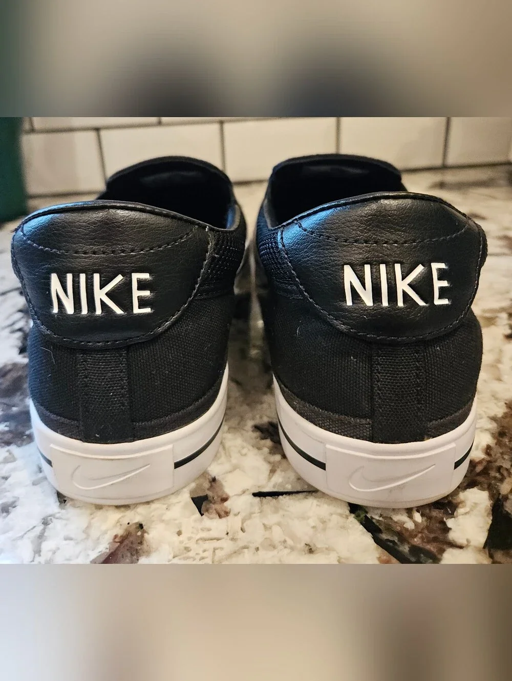 Nike Legacy Black Slip-On Canvas Men's Sneakers 13